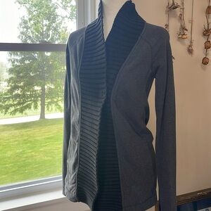 Lululemon Gray Open Front Cardigan